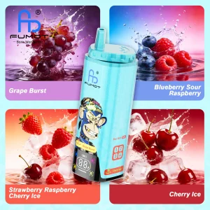 Fumot ECO 4in1 80K Grape Burst & Blueberry Sour Raspberry & Strawberry Raspberry Cherry Ice & Cherry Ice