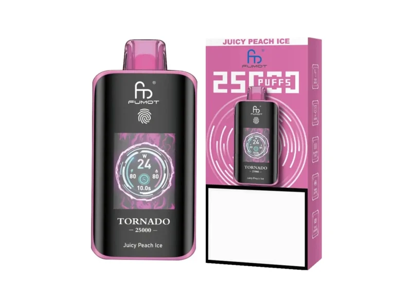 Fumot Tornado 25000 Verpackung mit QR-Code