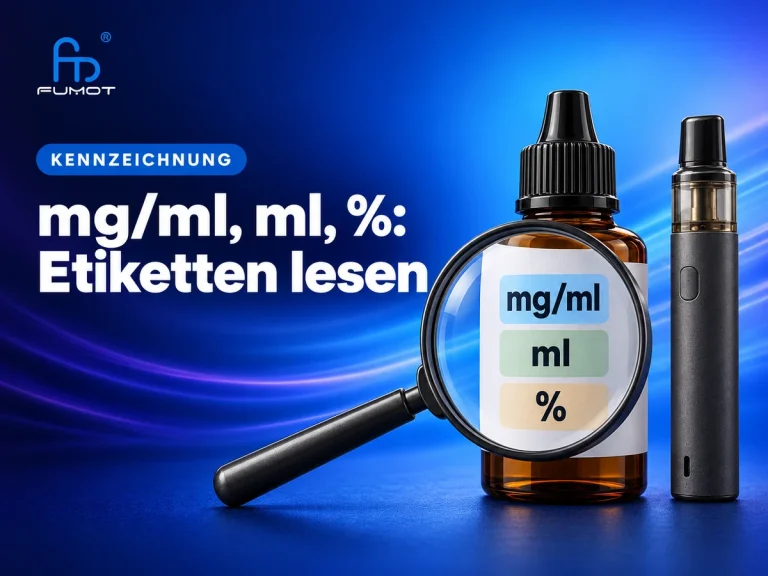 E-Liquid-Etiketten lesen: mg/ml, Prozent und Milliliter unterscheiden