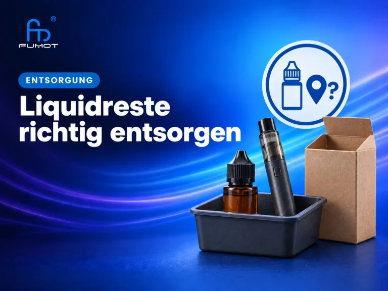 Liquidreste und verschmutzte Verpackungen richtig entsorgen