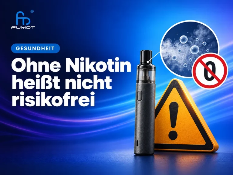 Nikotinfreie E-Zigaretten: Warum 0 mg nicht risikofrei bedeutet